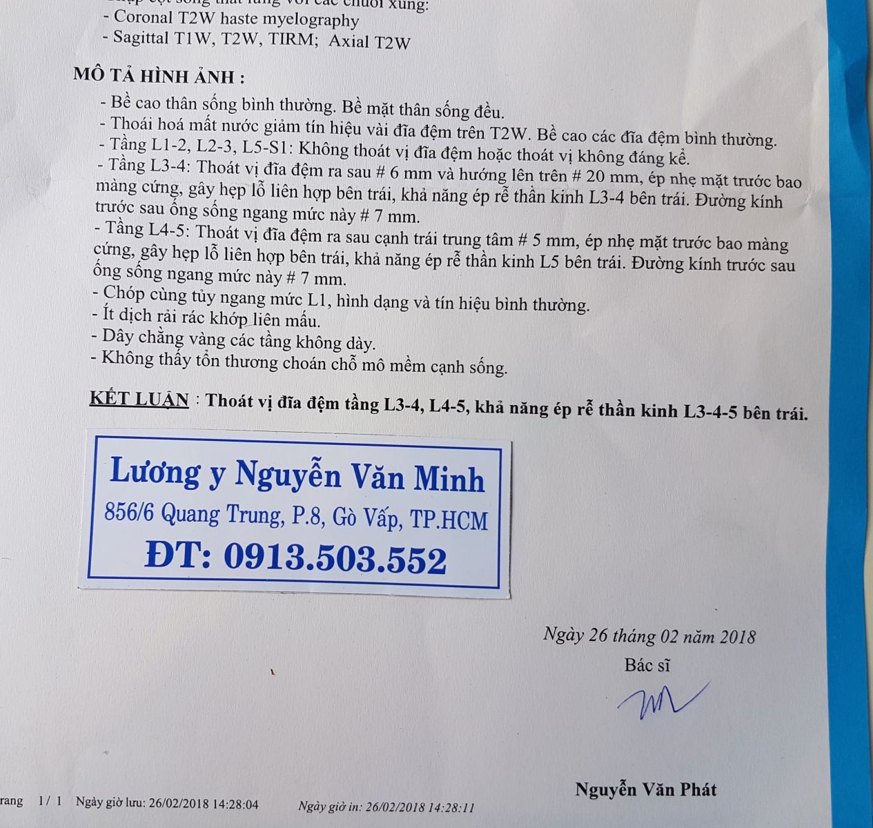 Bệnh thoát vị đĩa đệm