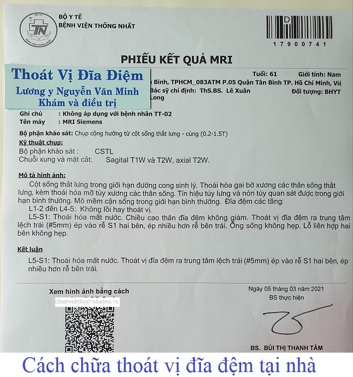 Cách chữa thoát vị đĩa đệm tại nhà