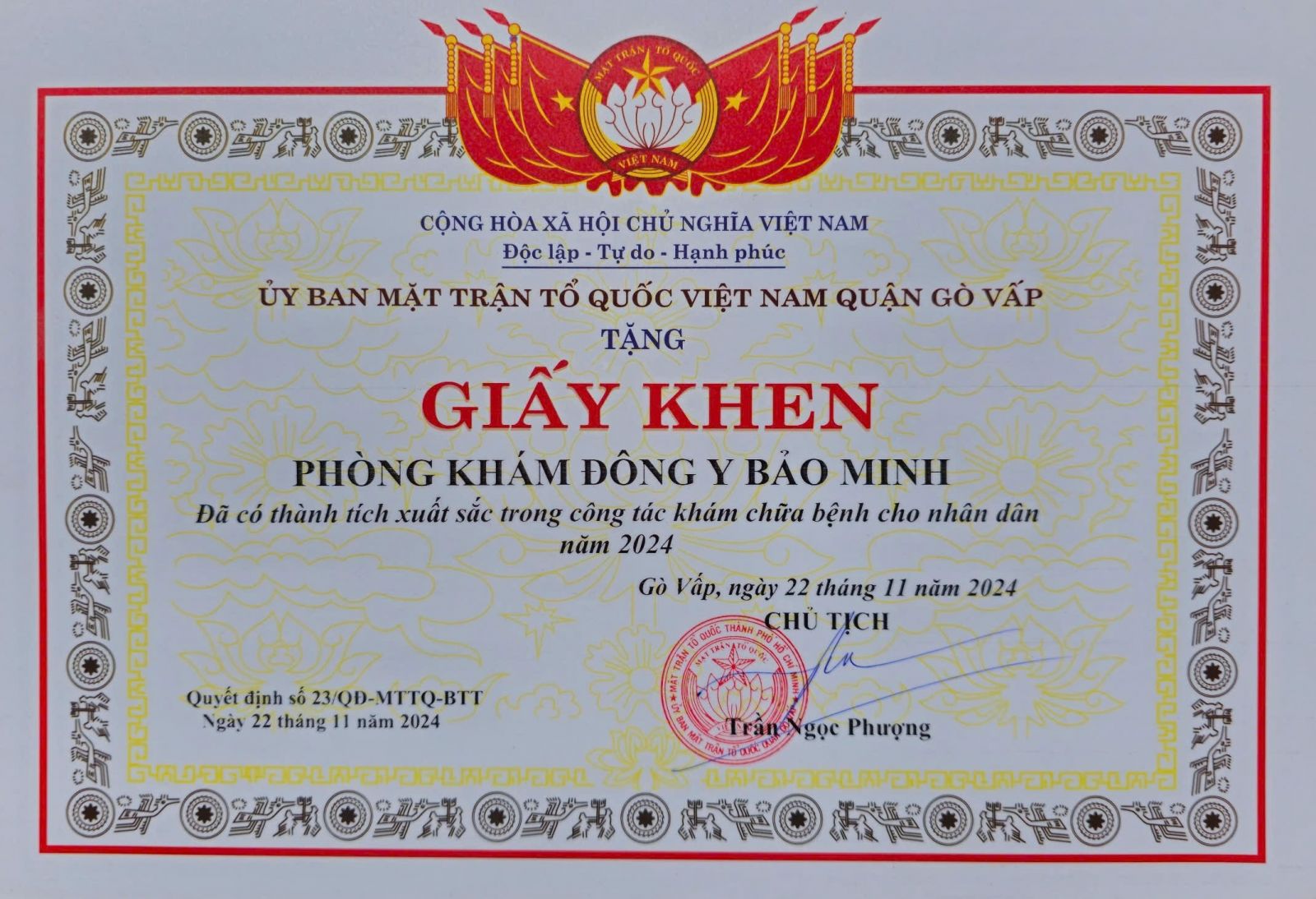 Phòng khám đông y chữa xương khớp