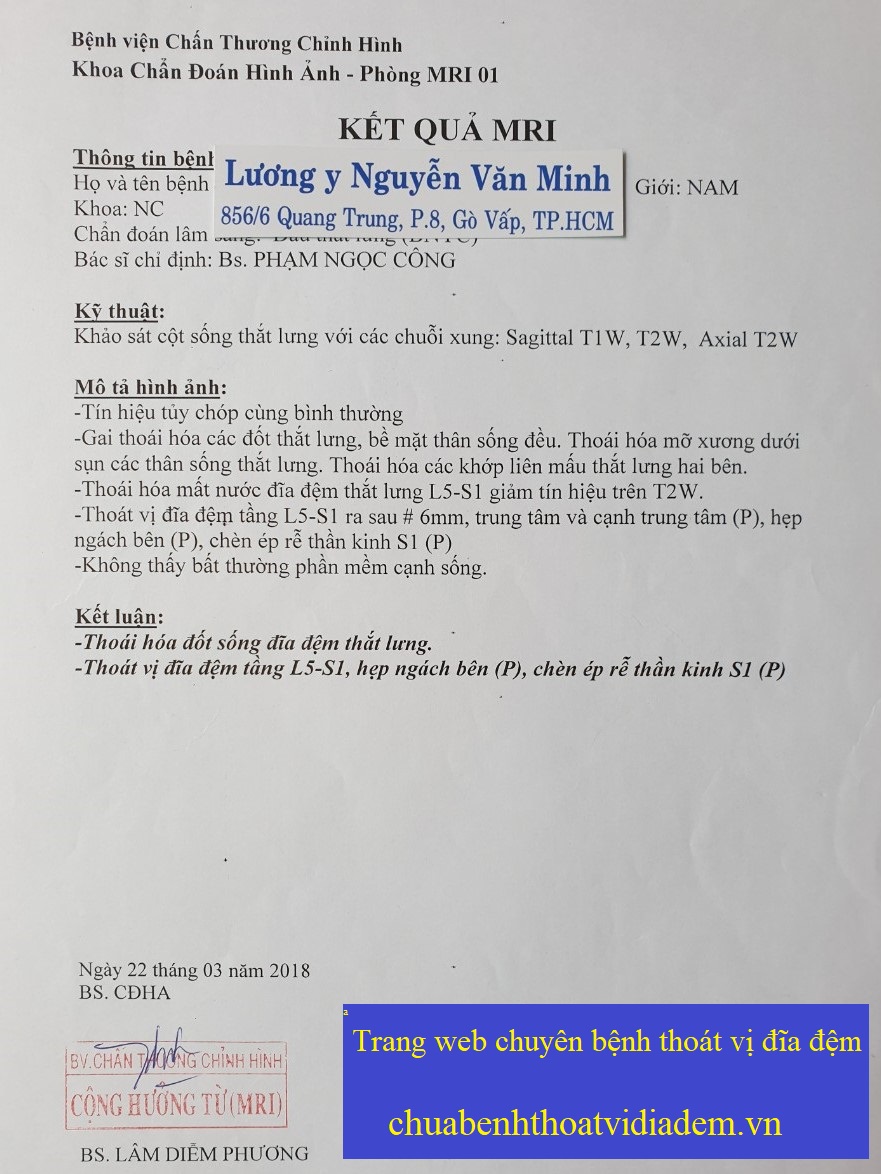 Chụp MRI ở bệnh viện Chấn Thương Chỉnh Hình TP. HCM