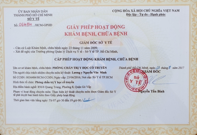 Giấy phép khám chữa bệnh