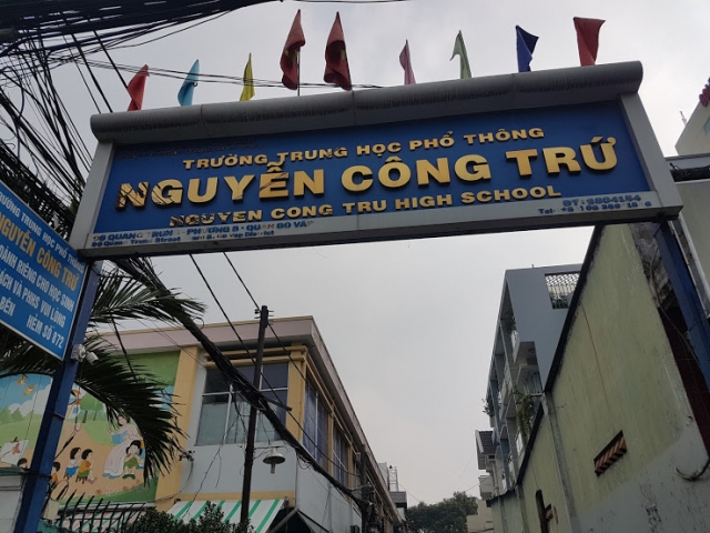 Phòng khám đông y Bảo Minh đi vào hẻm trường Nguyễn Công Trứ